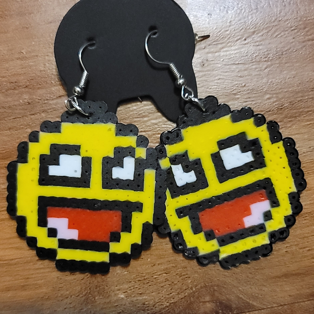 LOL Face Kandi Earrings.